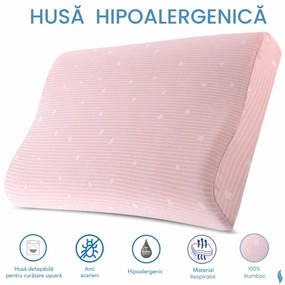 HUSA de schimb / Fata de perna - pentru Perna Copii Toddler - Roz - Bumbac 100%