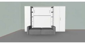 Set pat rabatabil dublu cu somiera inclusa,canapea si 2 dulapuri de 50 si 100 cm - ROYAL Wardrobes&amp;Sofa Set (150X200)