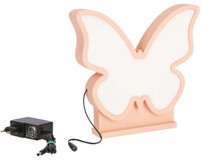 Veioză pentru copii roz Butterfly – Candellux Lighting