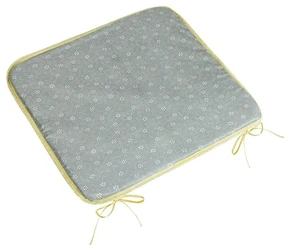 Bellatex Pernă de scaun Adéla netedă Sproutingflower gri , 40 x 40 cm