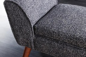 Bancheta eleganta, Tapitata Tesatura Bouce, Antracit, Scarlett 90cm