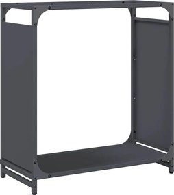 vidaXL Suport pentru lemne de foc Antracit Oțel laminat la rece