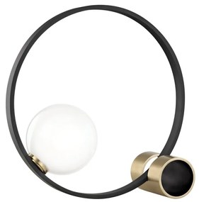 Veioza design modern ZENA alama antichizata, negru