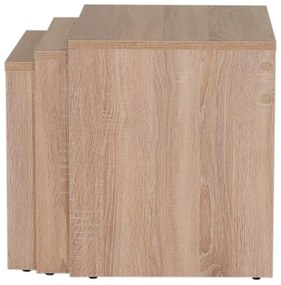 Set 3buc. măsuțe cafea Losuku 2 (stejar sonoma) . 1093251