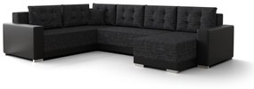 Colțar în formă de U Odyssey 3 (Negru + Gri Negru) (S). 1057342
