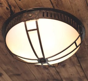 Plafoniera iluminat exterior din fier forjat, diametru 42cm, DE 2578-A