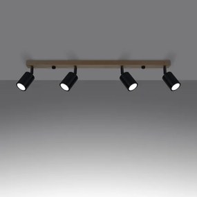 Spot Sollux SL.1294 VERDO 4xGU10/10W/230V negru