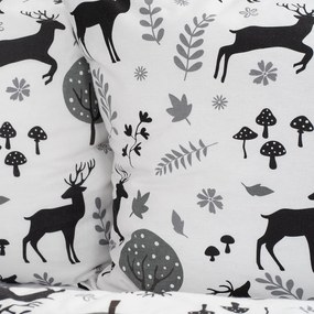 Lenjerie de pat din flanel 4Home Autumn Forest,220 x 200 cm, 2 buc. 70 x 90 cm, 220 x 200 cm, 2 buc. 70 x 90 cm