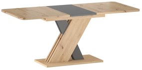 Masa de bucaterie Exel, stejar artizanal / antracit