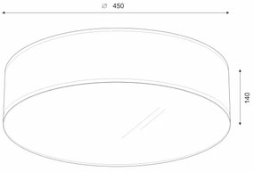 Plafonieră LED Brilagi SIRIJA LED/24W/230V d. 45 cm negru