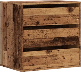 vidaXL Dulap colț cu sertare lemn vechi 60x41x58 cm lemn prelucrat