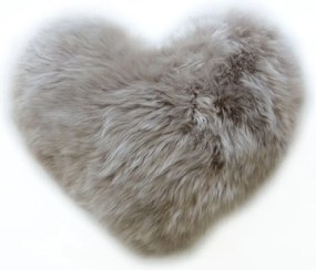 Perna din blana de oaie LW Noua Zeelanda, LW Heart Double Sided 40x33cm