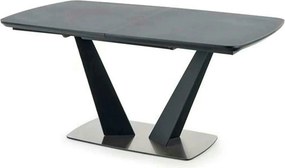 Masa extensibila Fangor, gri inchis/negru, 160-220/90/76 cm