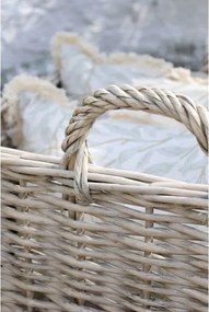 Set 2 coșuri din rachita cu mânere, "French Basket"