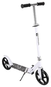 Trotineta copii si adolescenti NOVOKIDS™ Fusion EVO PRO, Maxim 100 kg, Functie Super Brake, Maner reglabil pe inaltime, Diametru roata 200 mm, Alb