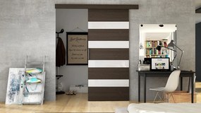 Uși glisant de interior Orenia V (choco + alb lacobel). 1059168