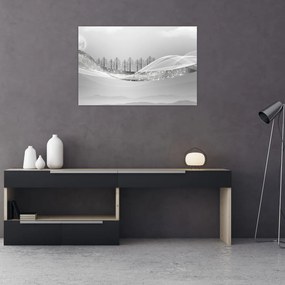 Tablou - Peisaj argintiu (90x60 cm)
