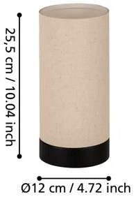 Lampă de masă FENIGLIA Eglo 900861 1xE27/40W/230V