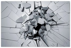 Tablou abstracție 3D (90x60 cm)