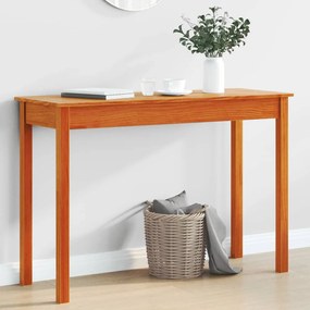 vidaXL Masă consolă, maro miere, 110x40x75 cm, lemn masiv de pin