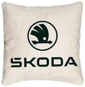 Perna Decorativa Canapea, Model Skoda, 40x40 cm, Cu fermoar