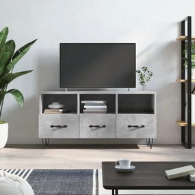 829032 vidaXL Dulap TV, gri beton, 102x36x50 cm, lemn prelucrat