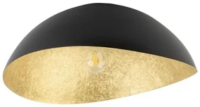 Lustră aplicată SOLARIS 1xE27/60W/230V negru/auriu