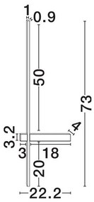 Aplica ambientala LED CCT DANESSA alb 73cm