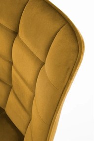 Set 6 scaune K332 velvet mustariu