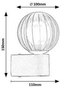 Aplică de exterior Rabalux 75021 COLZAR 1xG9/3,5W/230V