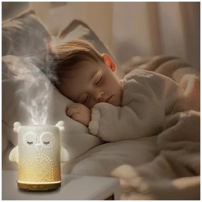 Difuzor LED RGBW de arome LED/8W/230V 100 ml bufniță