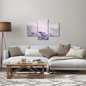 Tablou - Flori mov în munți (90x60 cm)