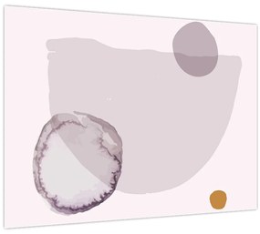 Tablou pe sticlă - Minimalism violet N⁰2 (70x50 cm)