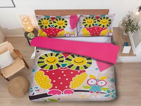 Lenjerie de pat pentru copii FUNNY STORY colorata