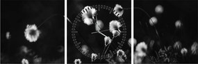 Tablou - Pajiște cu iarbă de cozonac N⁰1 (cu ceas) (90x30 cm)
