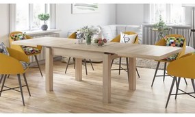 Masă extensibilă RALF stejar sonoma pentru 12 persoane