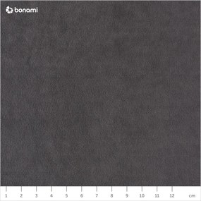 Colțar gri închis extensibil cu tapițerie din catifea (cu colț pe partea stângă /în formă de "U") Sweet Harmony – Miuform