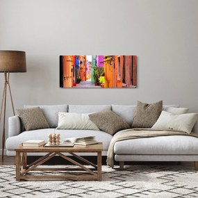 Tablou - Casa colorată în Burano, Veneția (120x50 cm)