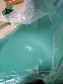 OFERTA Scaun verde KITO cu picioare din fag Clasa II