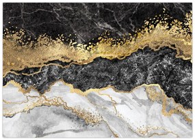 Tablou pe sticlă - Marmură (70x50 cm)