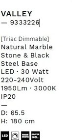 Lustra LED suspendata design decorativ VALLEY D-65,5cm