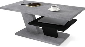 CLIFF MAT beton / negru, masuta de cafea