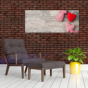 Tablou - Inimioare (120x50 cm)