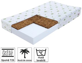 Saltea pentru copii din cocos 80x200 Karmel 10