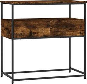 vidaXL Măsuță consolă, stejar fumuriu, 75x40x75 cm, lemn prelucrat
