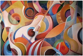 Tablou - Abstract muzical (90x60 cm)