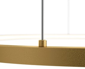 Lustra LED, pendul design modern Glint alama 63x78cm