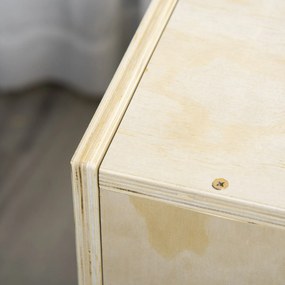 HOMCOM Cutie Pliometrică din Lemn 3 în 1, Îmbunătățește Săriturile, Antrenament Complet, 50/60/76cm Înălțime | Aosom Romania
