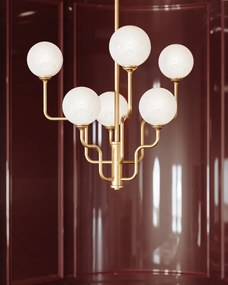Candelabru design modern ONYX cu 6 surse de lumina