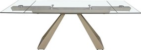 Masa extensibila deosebita design LUX Glass 160-240x100cm